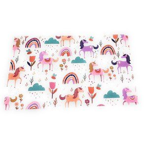 Unicorn Plastic Placemats (Set of 4) for Birthday Party